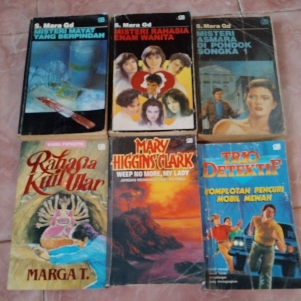 NOVEL MURAH, S MARA GD, MARIA A SARDJONO, MARGA T Kuil ular, MARY HIGGINS CLARK, TRIO DETEKTIF Kompl