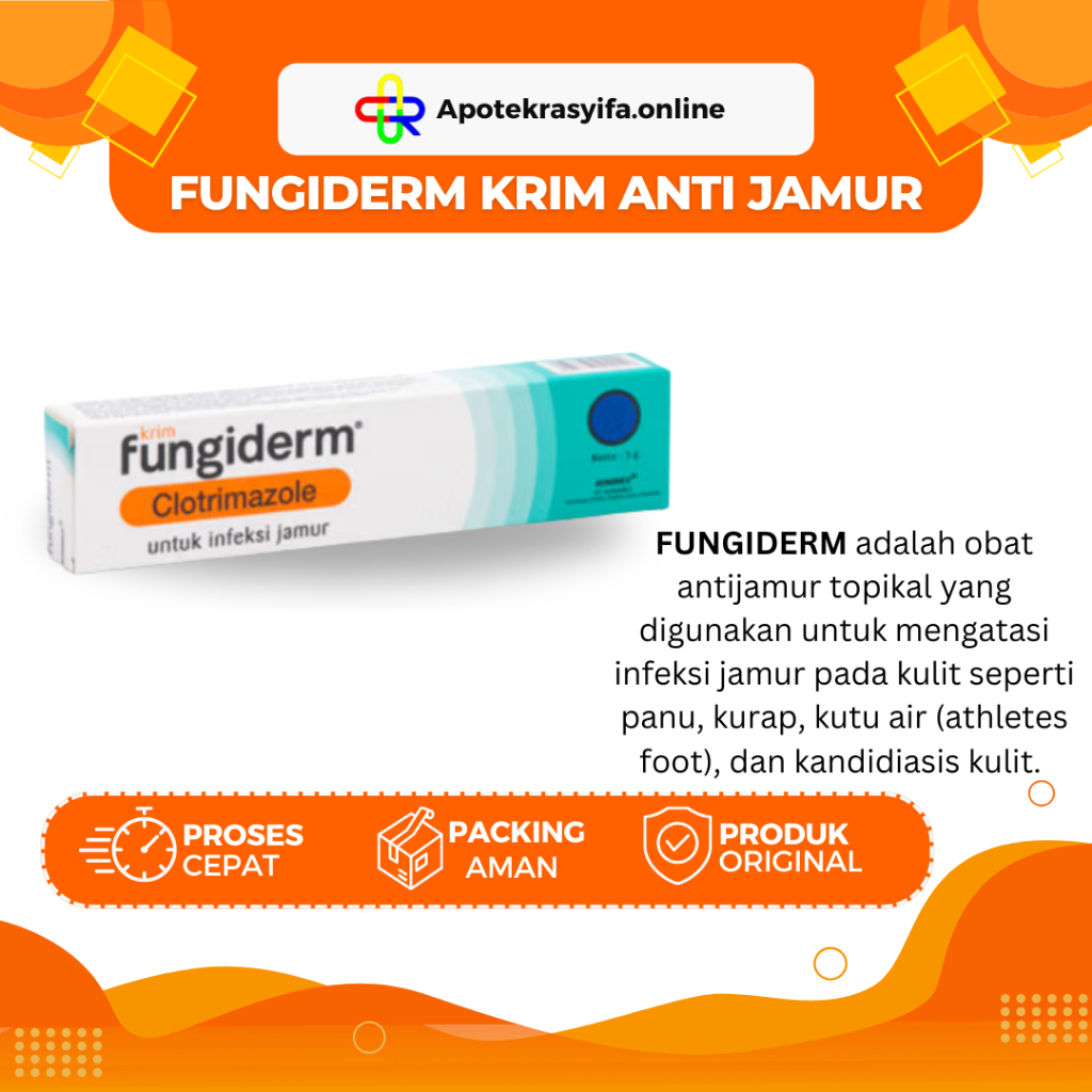 Fungiderm Krim Anti Jamur / Clotrimazole