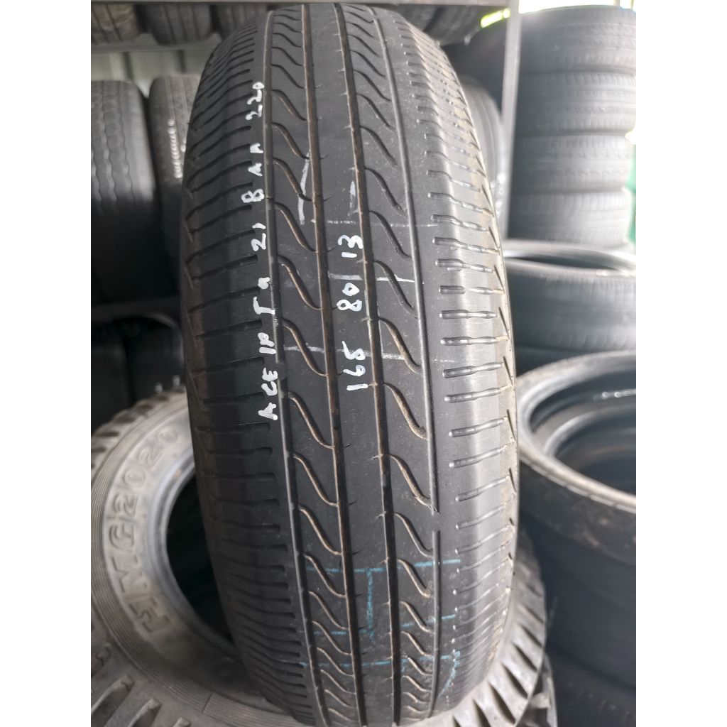 Ban Mobil bekas garitan 165/80 R13 Accelera Ecoplush belum ada tambalan tahun pembuatan 2021 BAA