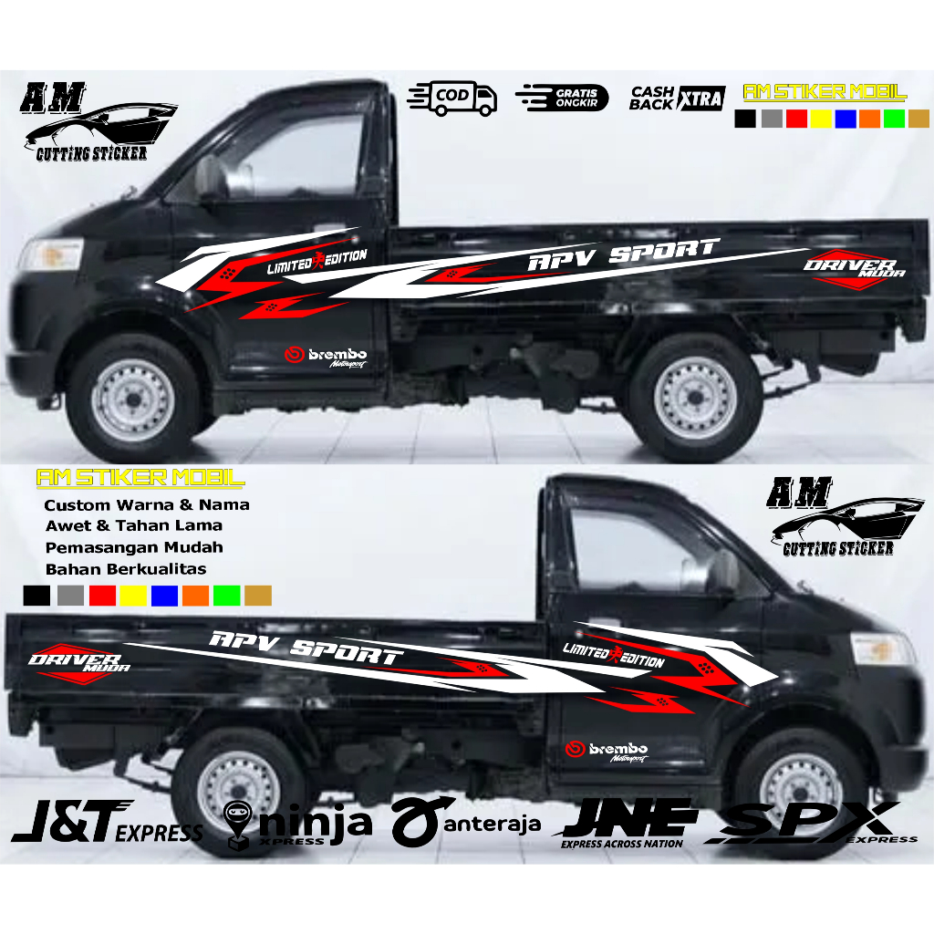 Stiker Mobil Pick Up Apv StikerStriping Suzuki Sport Stiker Mobil Pick Up Suzuki Apv Mega Carry Gran