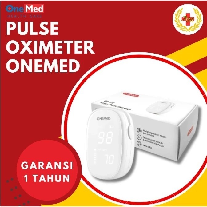 Pulse Oximeter Onemed Pulse Oxymeter Alat Saturasi Oksigen
