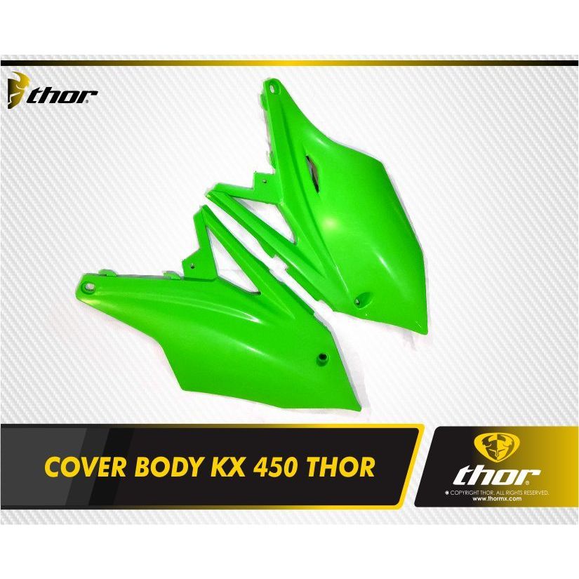 Cover Body KX 450 Thor | Cover Body Samping KX450 Trail Racing | Body KX 450 Plastik Tebal