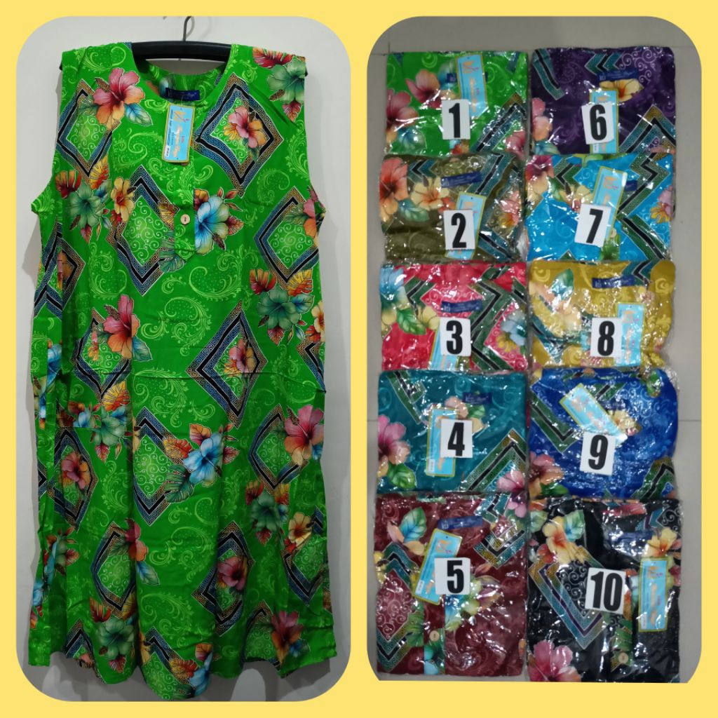 Daster Singlet super jumbo LD 130 cm  Kencana Ungu Ori