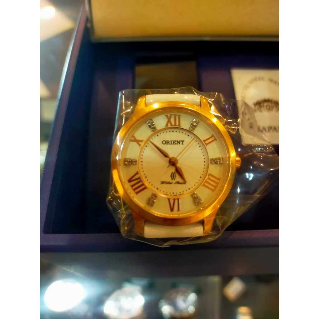 Orient - Jam wanita asli brand orient leather strap analog