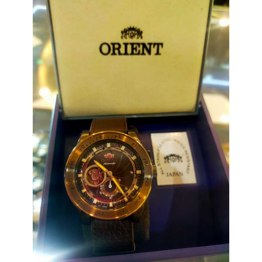 Orient - Jam tangan orient asli jam tangan leather pria jan tangan strap kulit asli