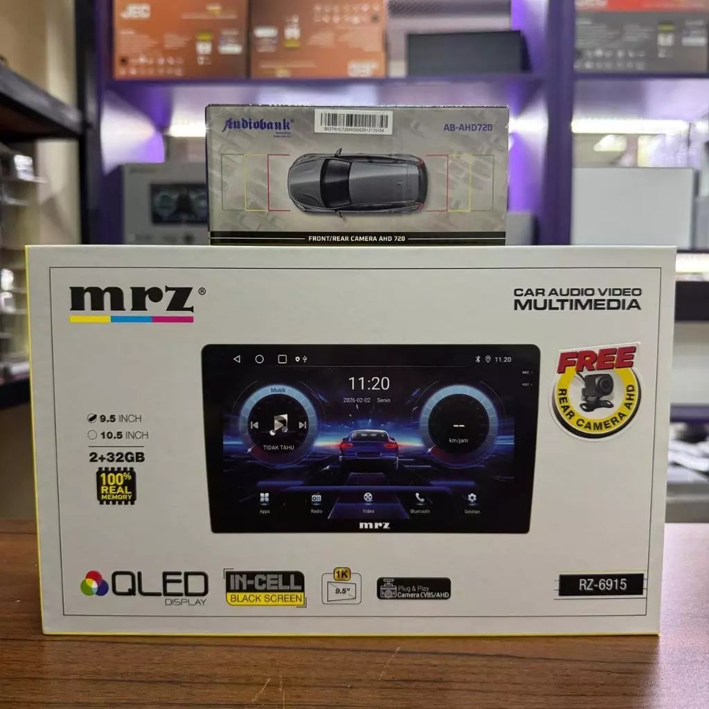 Headunit Android MRZ Ram 2/32GB 9 inch Support Kamera Mundur AHD