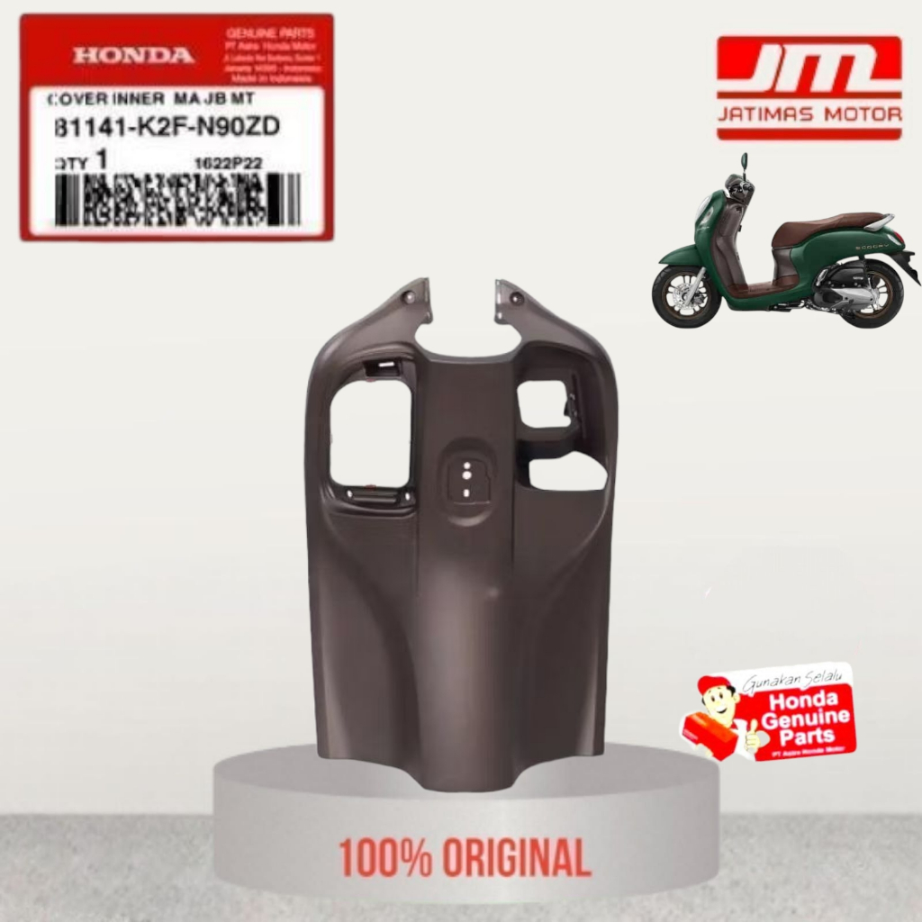 81141-K2F-N90ZD Cover inner dek dashboard kontak scoopy K2F coklat