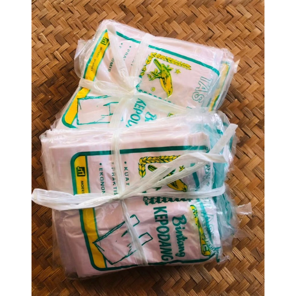 TAS PLASTIK H.D.P.E KEPODANG PUTIH KUAT isi 50 LEMBAR