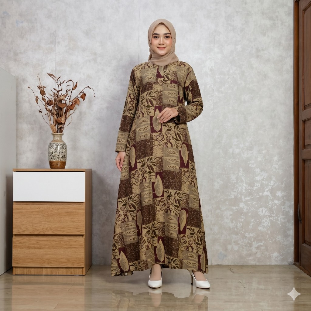 Gamis Kanaya LD 120 PB 130 Bahan Rayon Super - Jameela Butik