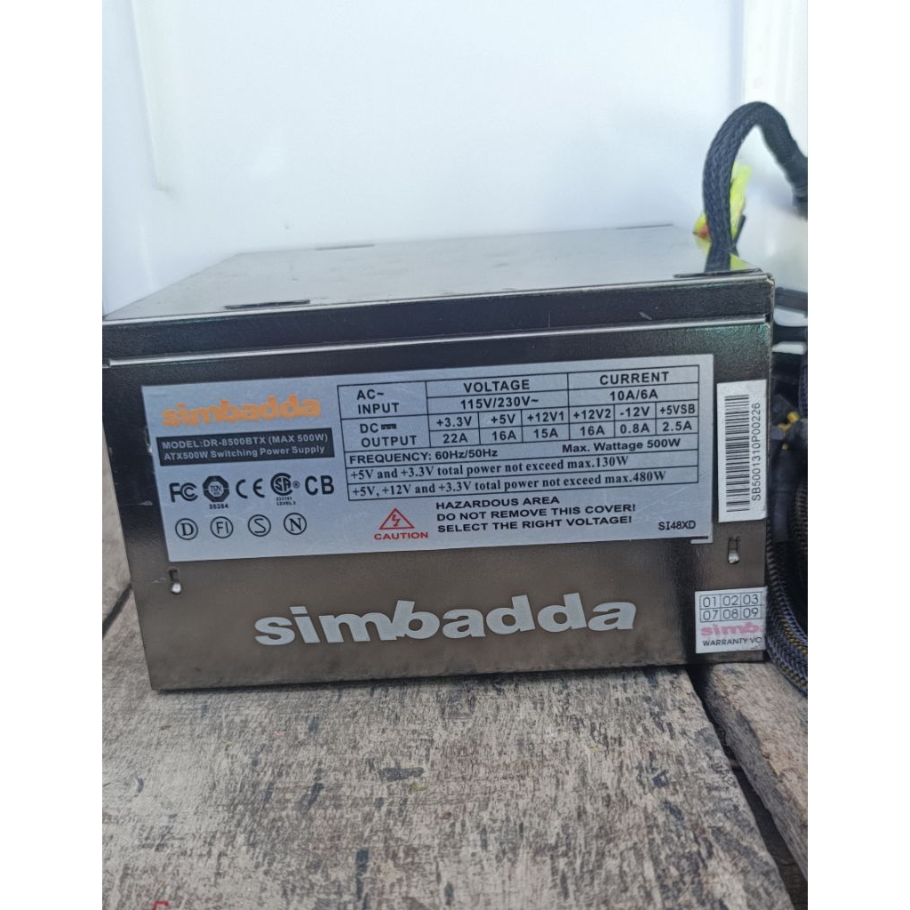 Psu Simbadda 500W Pure