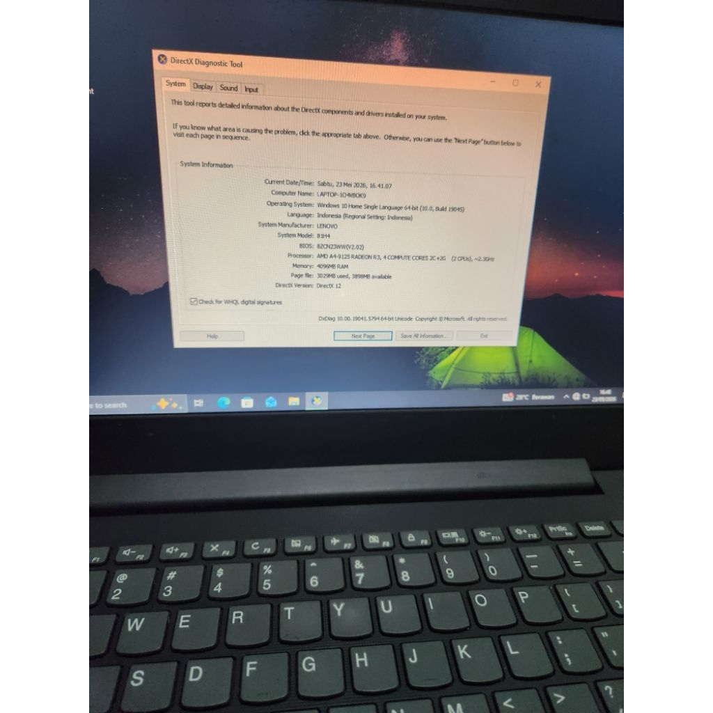 mobo lenovo ideapad 130-14 a4 gen9 free casing