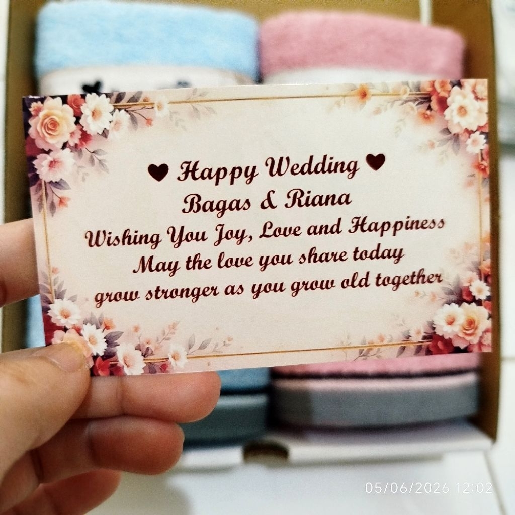 Devon ~ KARTU UCAPAN Happy Wedding / Pernikahan / Birthday / Teacher / Mothers Day