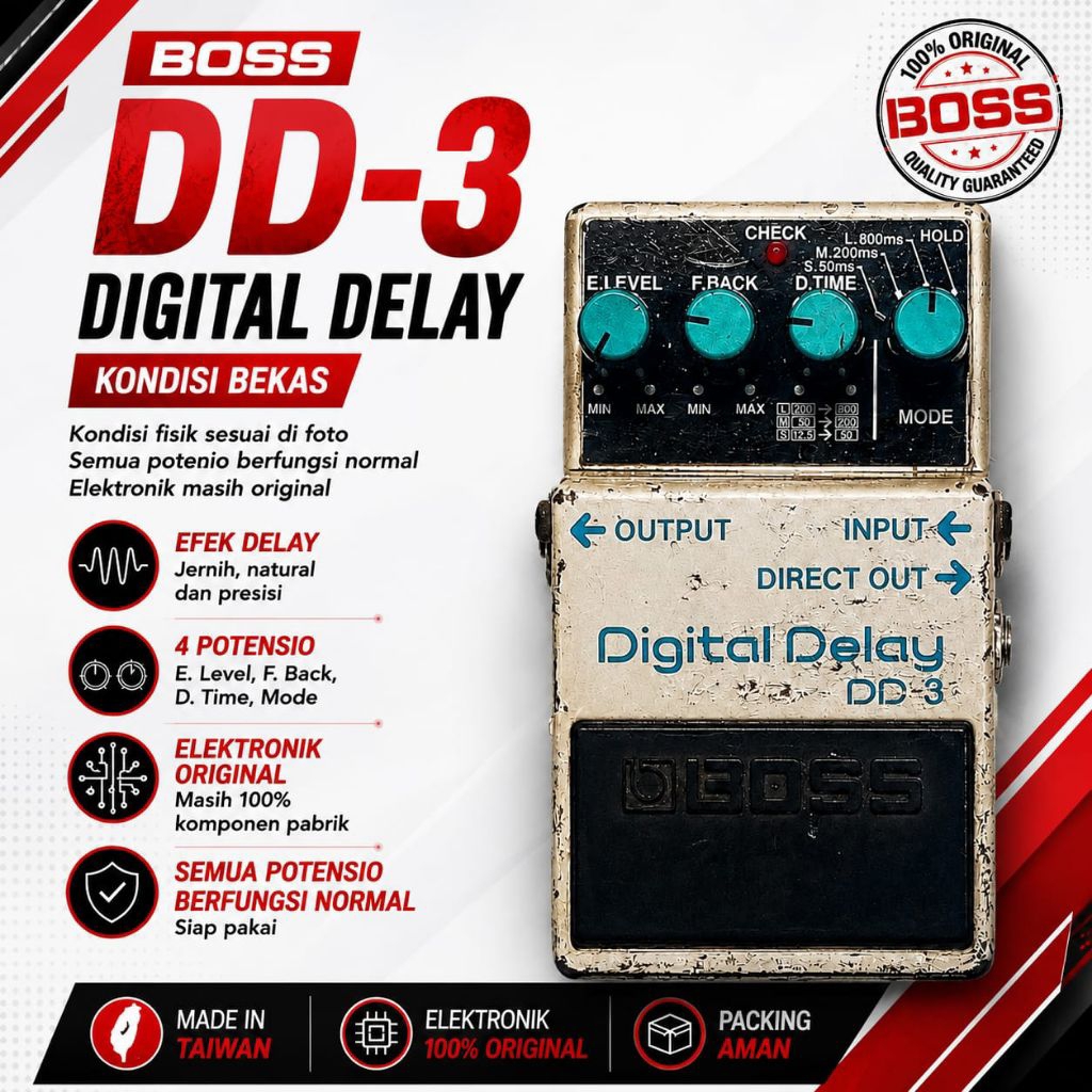 Efek Gitar Boss Digital Delay DD-3