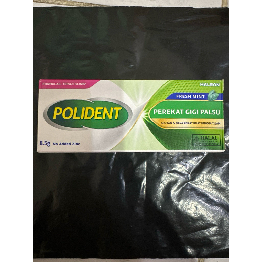 Polident flavour free lem gigi palsu UKURAN KECIL / MINI / TRAVEL PACK 8.5 GRAM perekat gigi palsu