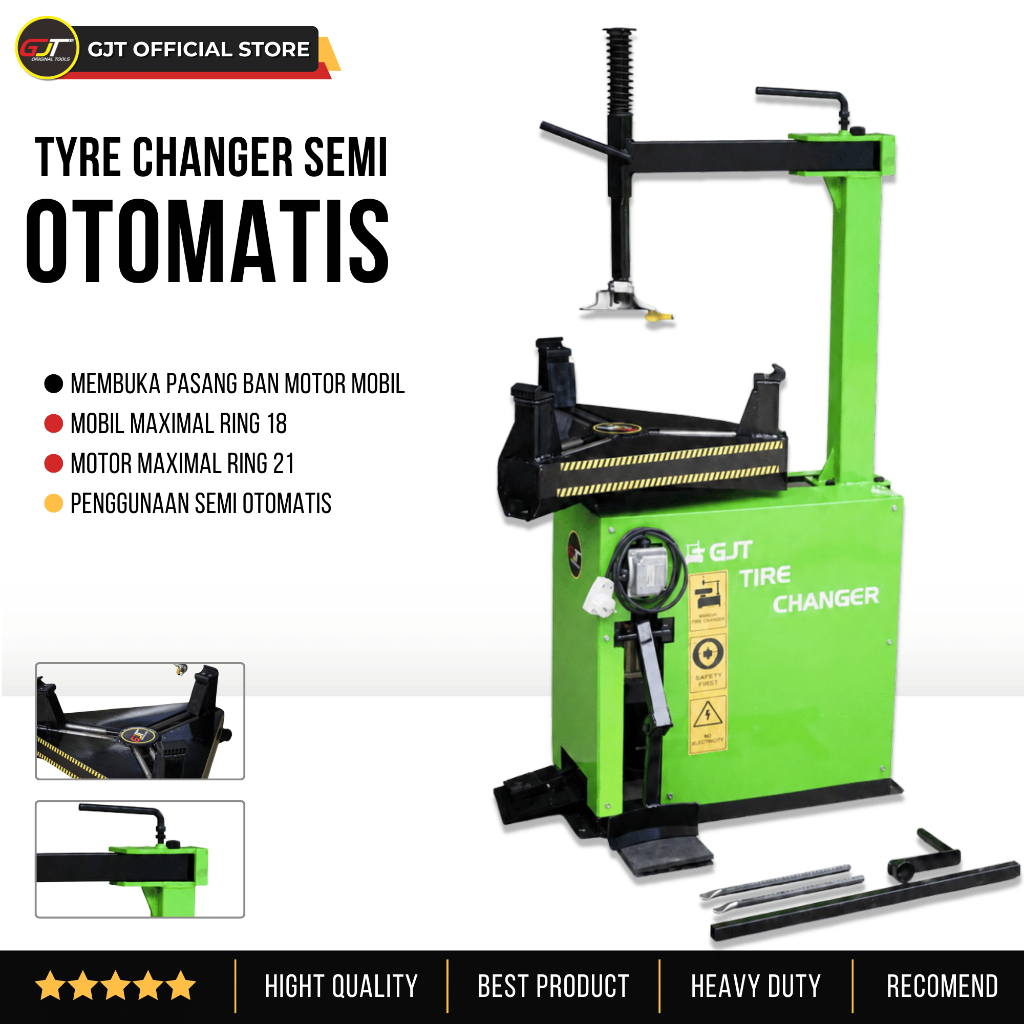 Tyre Changer Motor Mobil Semi Otomatis Alat Buka Pasang Ban