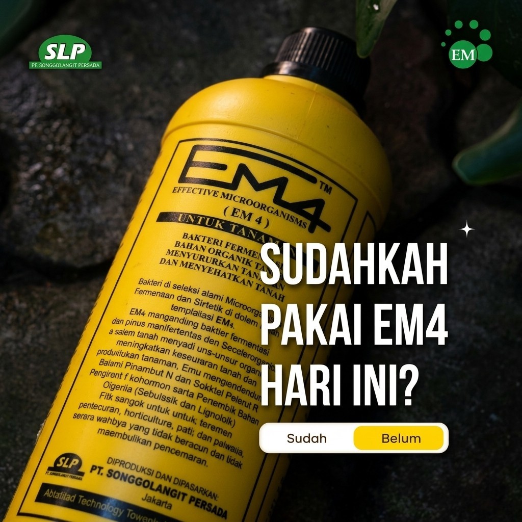 EM4 Pertanian Bakteri Starter Fermentasi Sampah  Bahan Organik