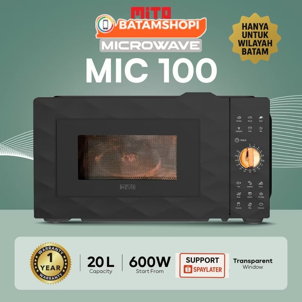 MITO MICROWAVE MIC100 20L GARANSI - BATAM