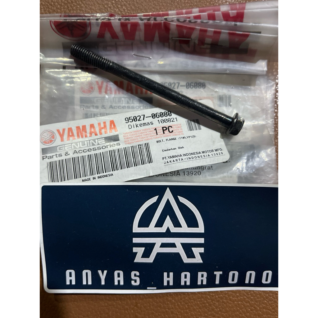 BOLT FLANGE | 95027-06080 | BAUT TENGAH CVT YAMAHA XEON KARBU XEON RC PART | ORIGINAL YAMAHA