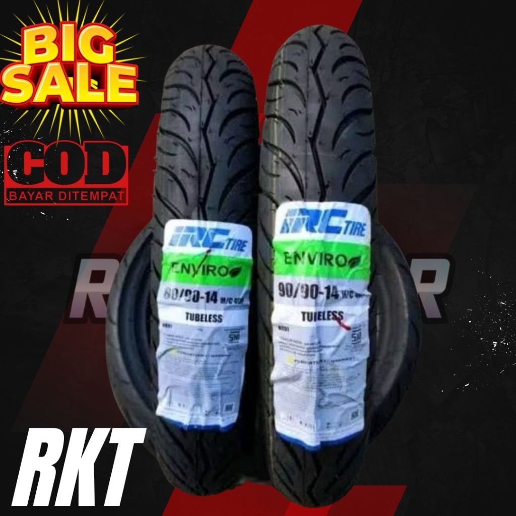 BAN MOTOR MATIK 80/90 & 90/90 14 TUBLES