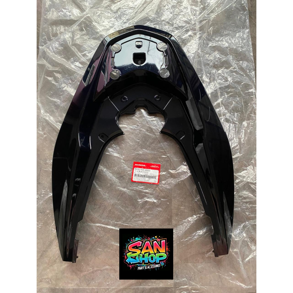 COVER GRAB RAIL PO BLK MT 84151K35V00ZD ( COVER BEHEL BESAR HITA PCX CBU 2014-2017 LED )
