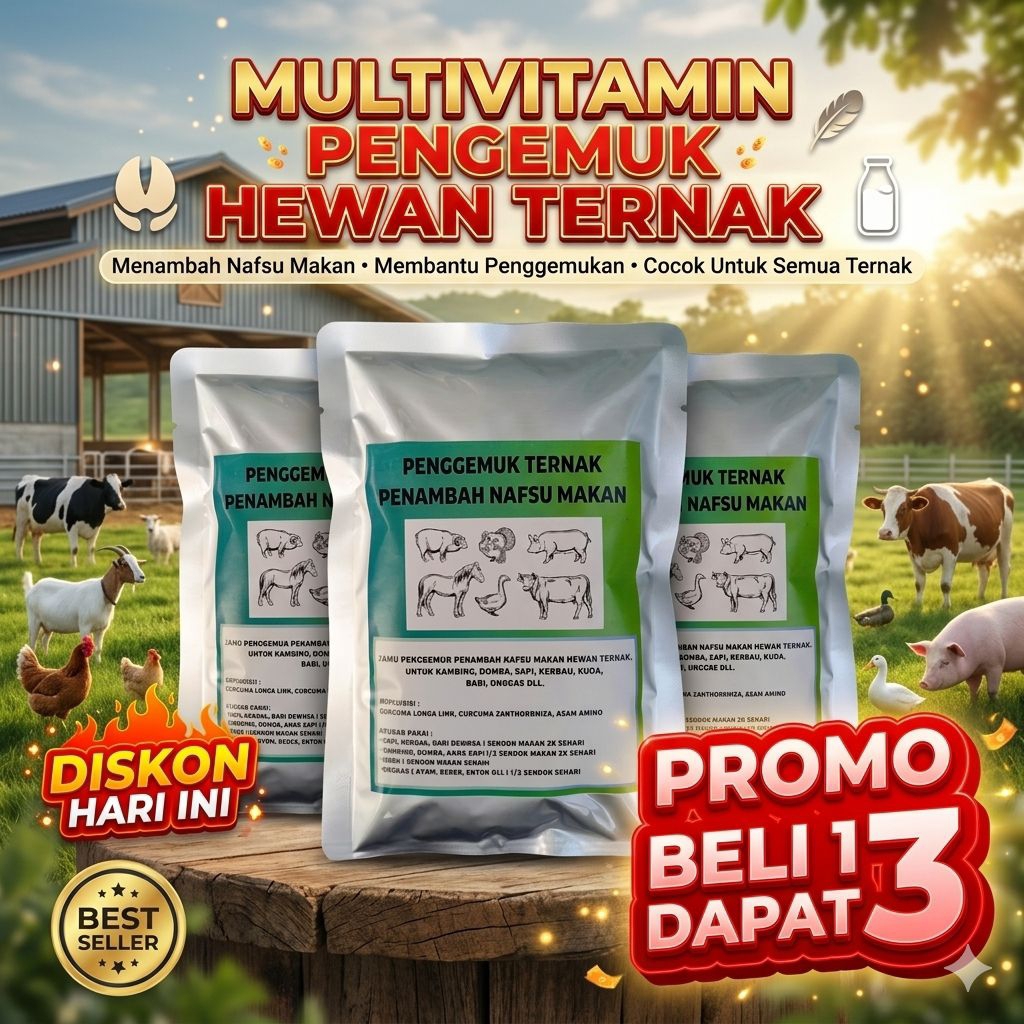 beli 1 dapat 3 JAMU MULTIVITAMIN UNTUK MENAMBAH BERAT BADAN DAN DAYA TAHAN TUBUH, MEMBANTU MENCEGAH 