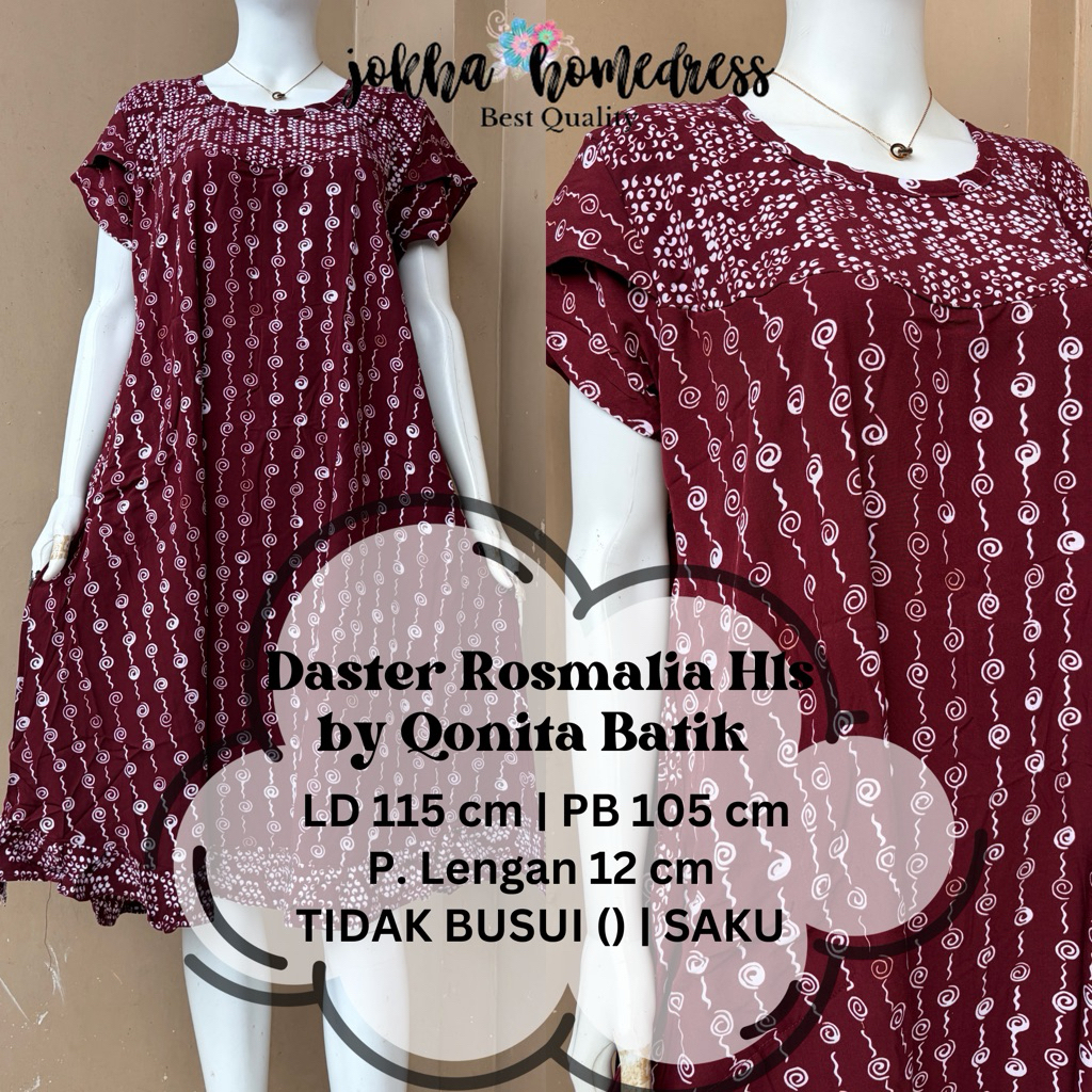 Daster Batik Rosmalia Hls by Qonita Batik Pekalongan