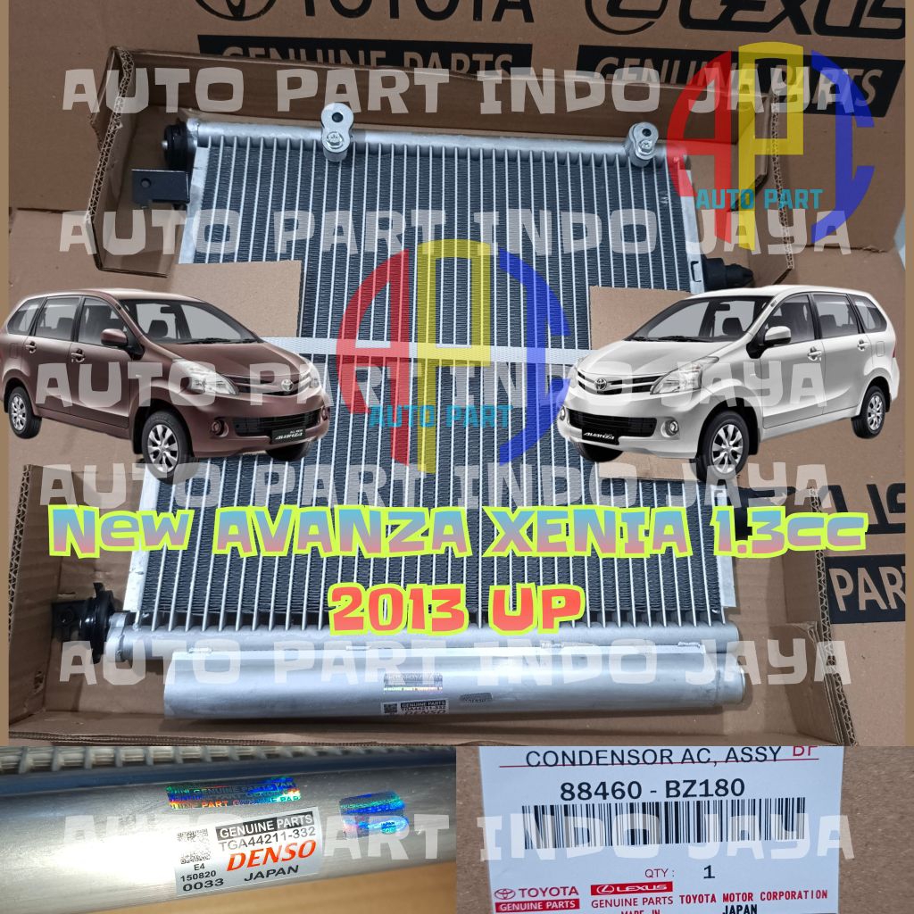 CONDENSOR AC / CONDENSER AC / KONDENSOR AC TOYOTA AVANZA XENIA 1.3cc 1300cc tahun 2013 up original