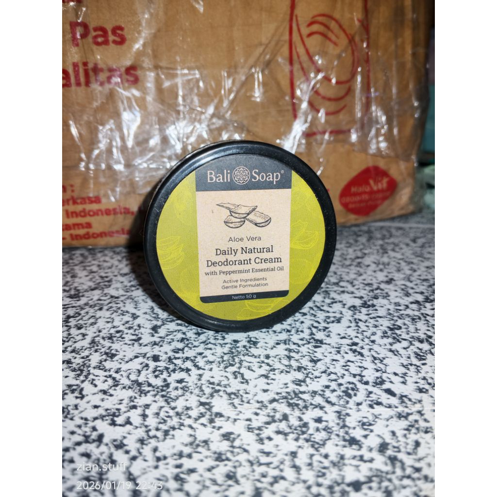 Bali soap daily natural deodorant cream