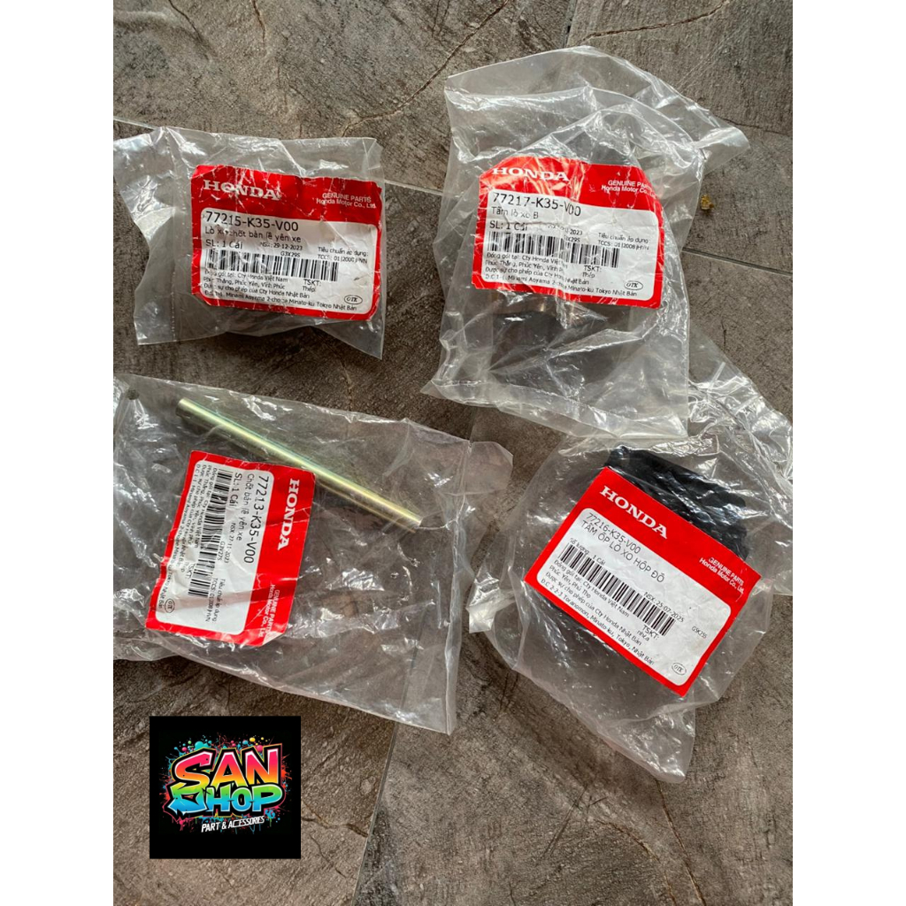 COVER SPRING PLATE 77216K35V00 / PLATE SPRING (A) 77215K35V00 / PLATE SPRING (B) 77217K35V00 / PIN S