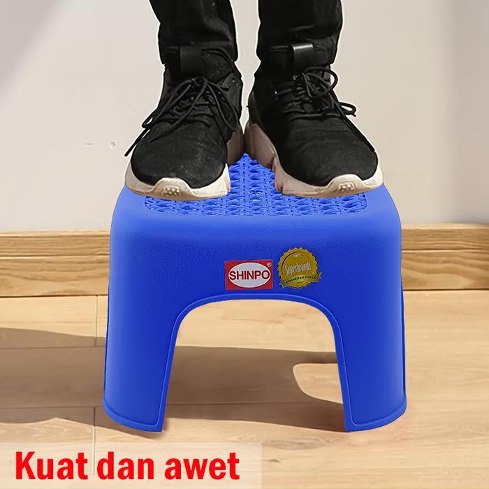Shinpo Bangku Plastik Kecil 21 X 21 Cm Bangku Segi Blando Squat Bench Bangku Jongkok Spo-Sip-168 SHI