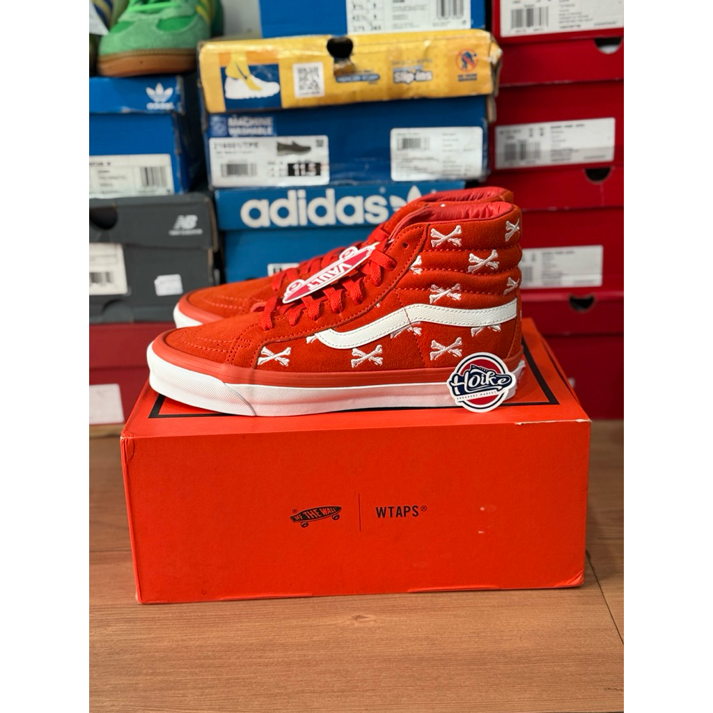 (Original Resmi) Vans Vault x Wtaps Sk8 Hi Bones Orange