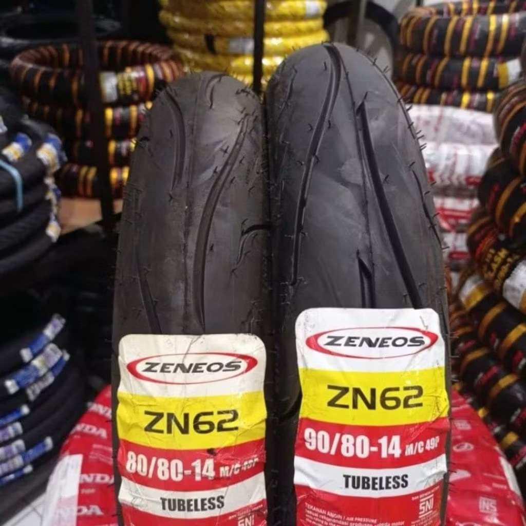 ZENEOS Ban luar motor metic uk 80/80 90/80-14 merk zeneos