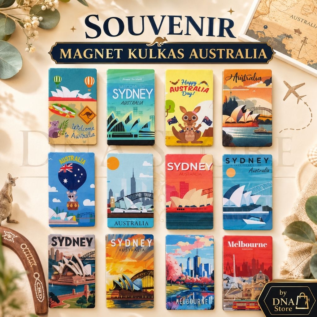 Magnet kulkas australia souvenir australia oleh oleh australia