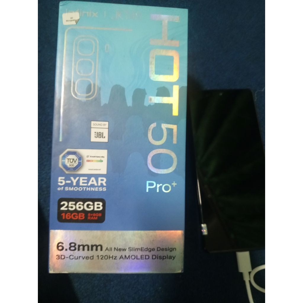 Handphone second bekas Infinix hot 50 pro plus 8/256GB lcd tidak Ori