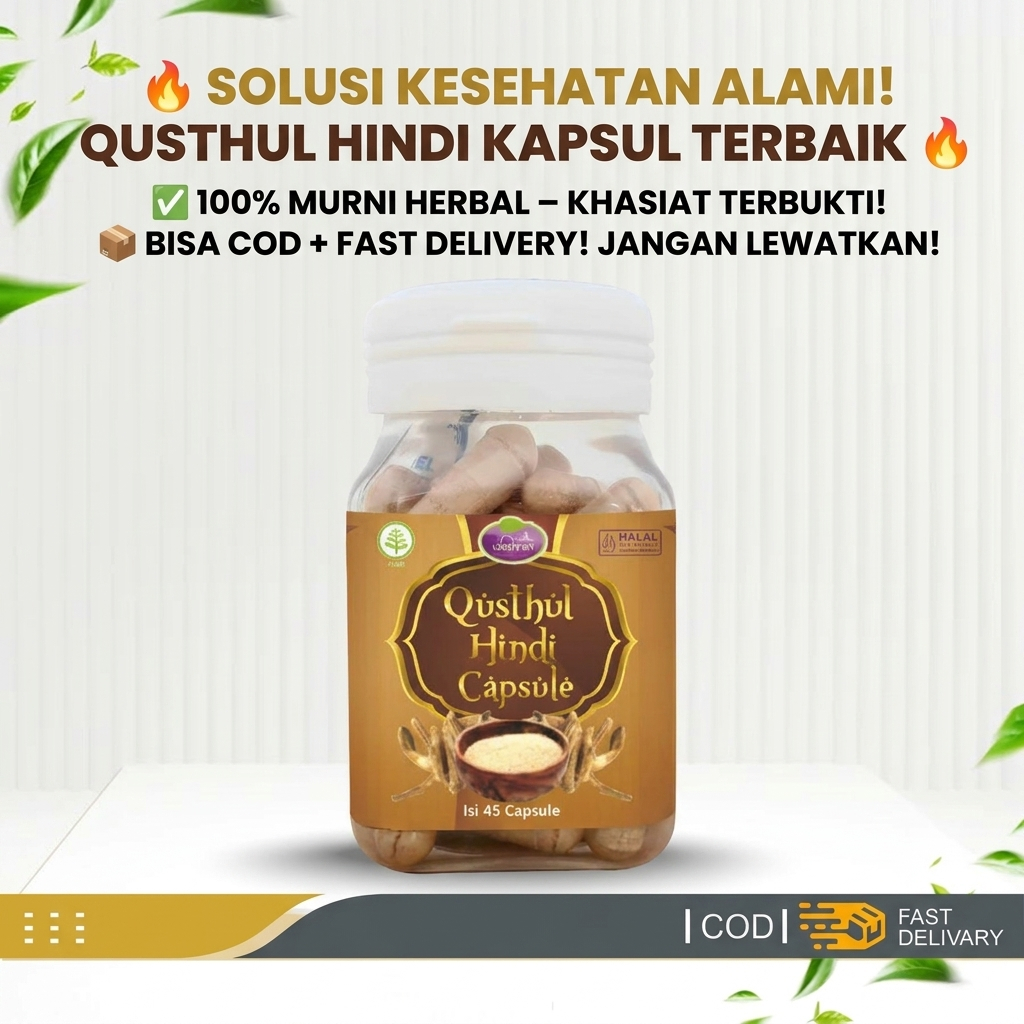 Qusthul Hindi Qist Al Hindi Washfah Original 45 Kapsul