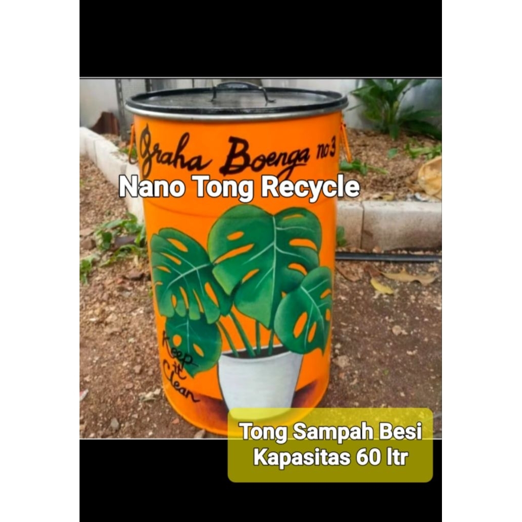 TONG SAMPAH BESI / TONG SAMPAH CANTIK / TONG SAMPAH ESTETIK / TONG SAMPAH LUKIS / TONG SAMPAH COSTUM