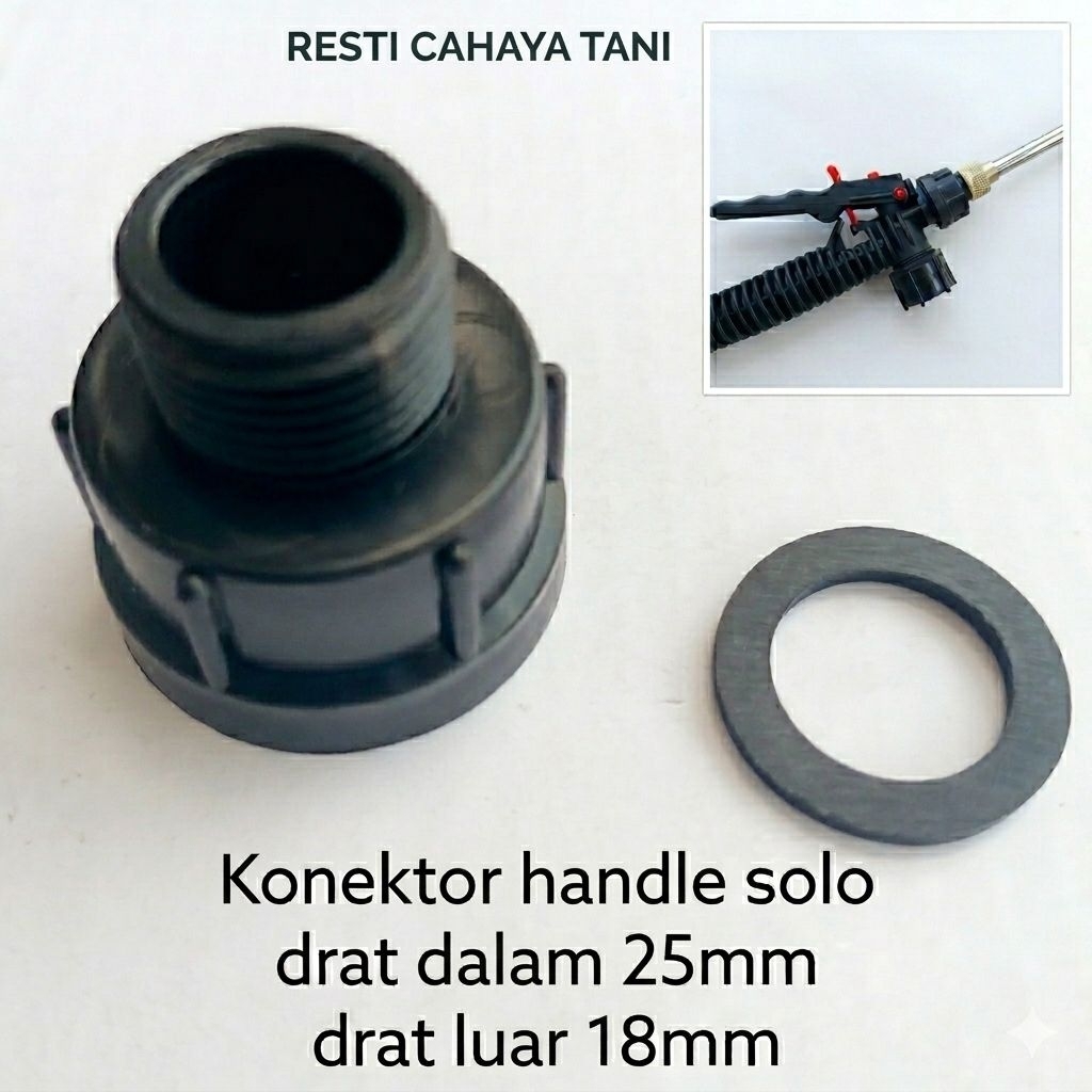 konektor handle SOLO drat dalam 25mm drat luar 18mm
