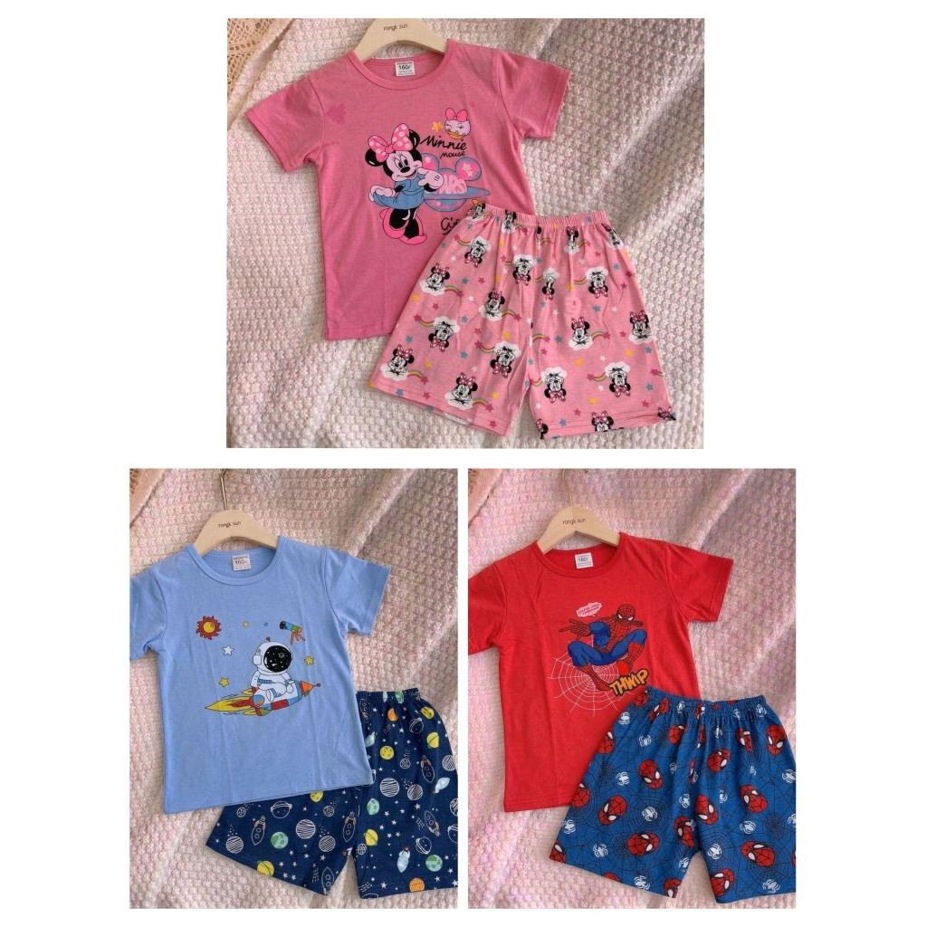 PIYAMA ANAK BAJU TIDUR ANAK HP LELANG CEWEK COWOK USIA 7-9TAHUN