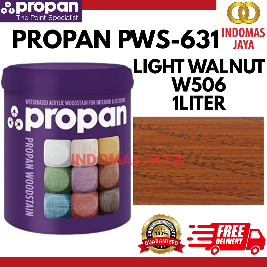 PROPAN CAT POLITUR AIR / PLITUR WOODSTAIN PWS-631 LIGHT WALNUT W506 1 LITER