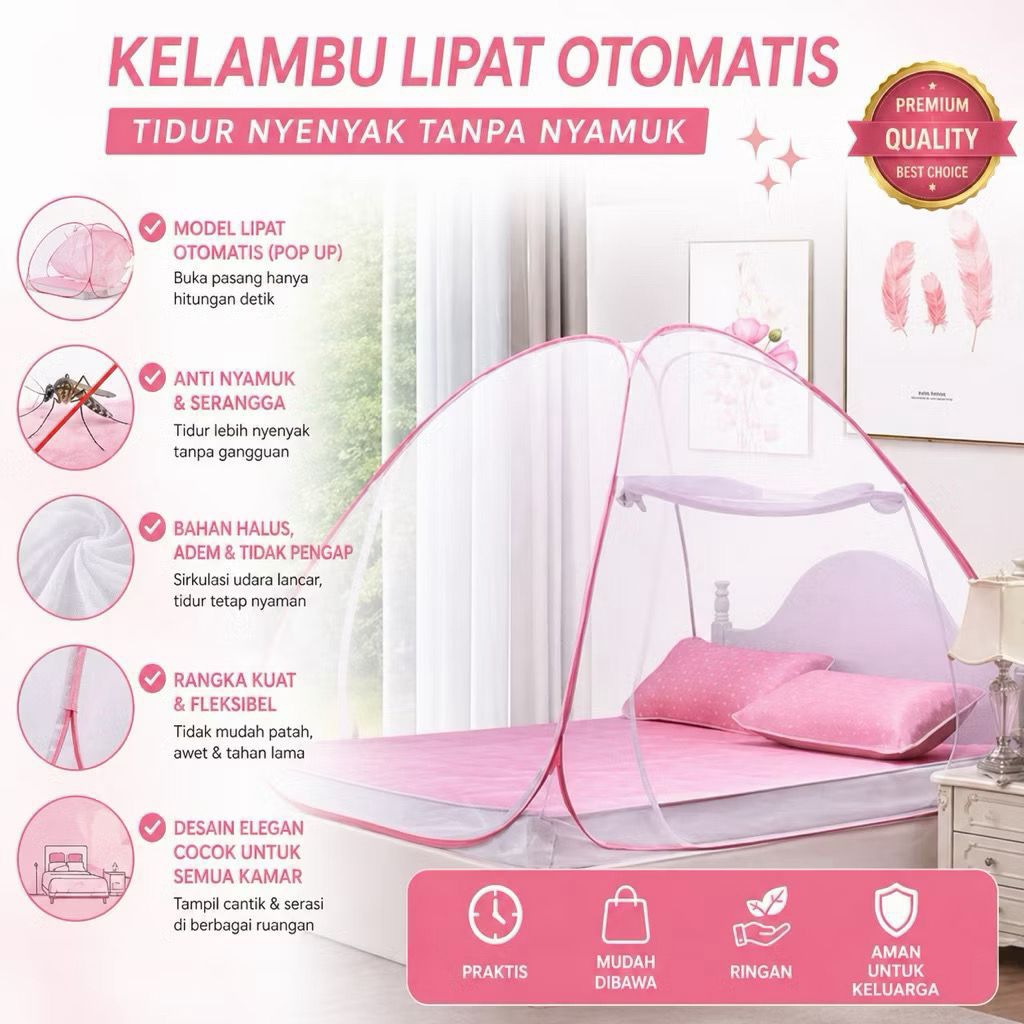 kelambu tenda  ukuran 180x200
