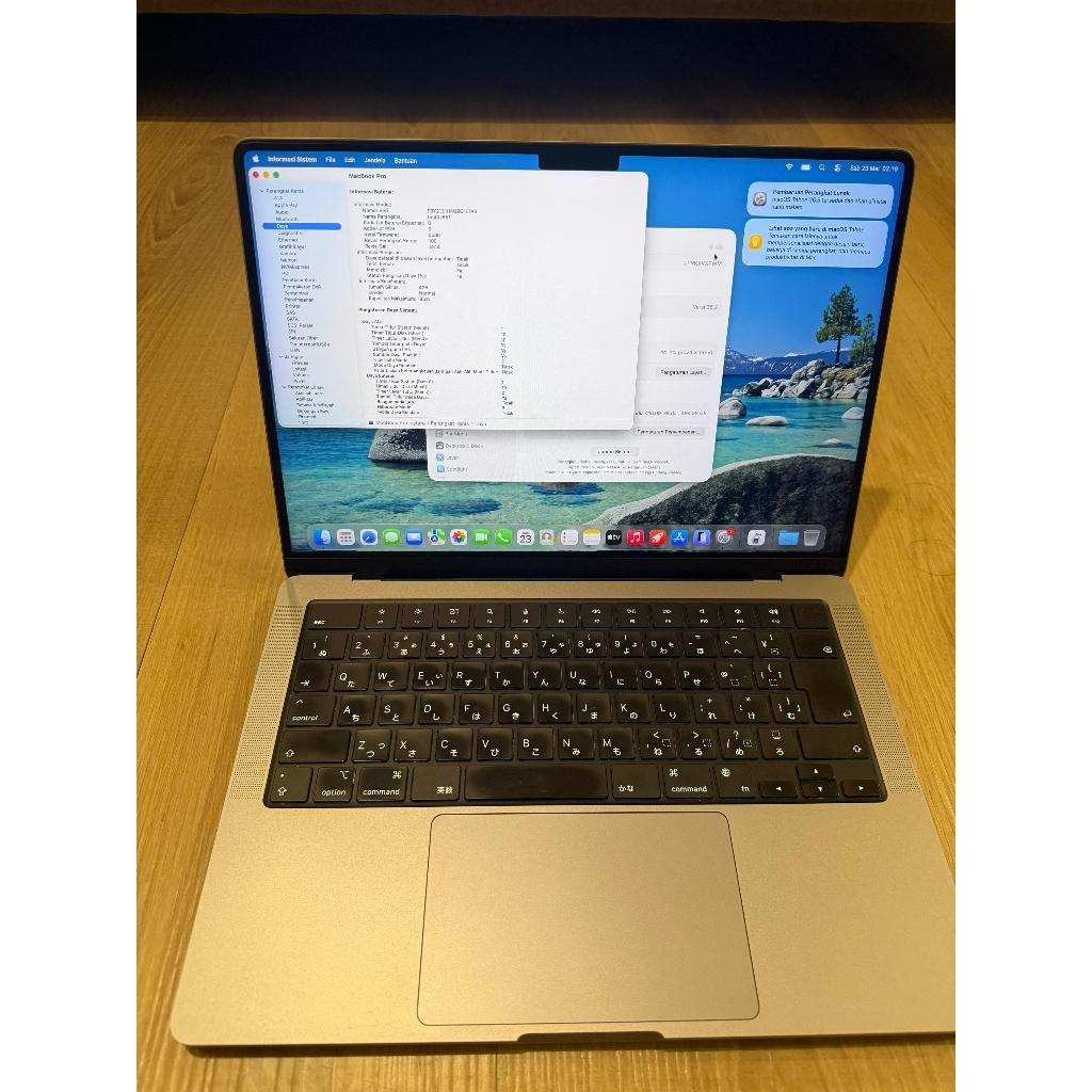 Macbook Pro M1 Pro 2021 RAM 16gb ssd 512gb 14 inch mulus