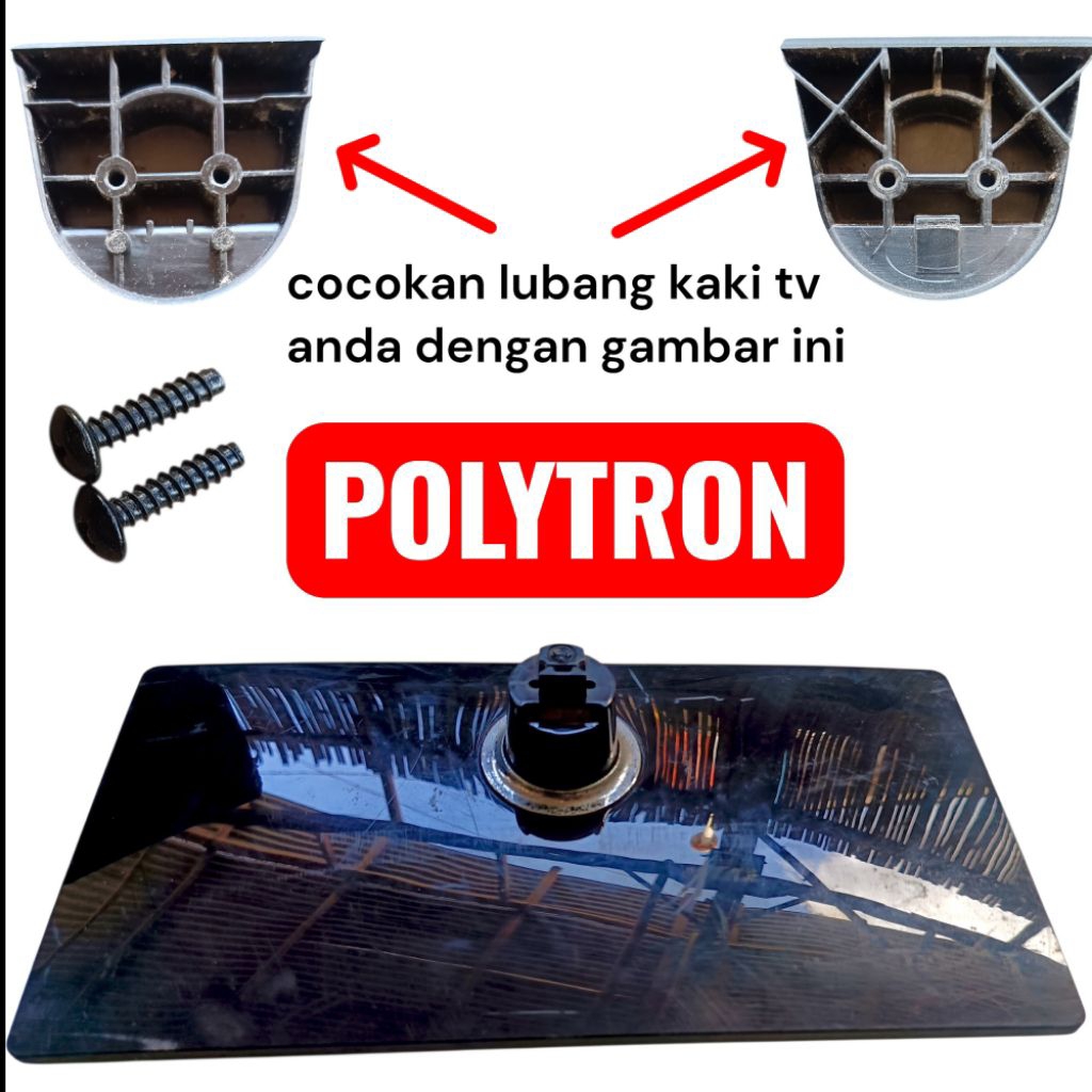 dudukan kaki stand tv polytron plm24b67 24b67