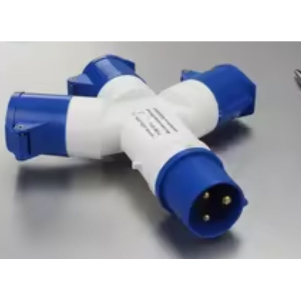 industrial power socket splitter cabang electrikal industrial socket 3 pin 16A 3 pin 32A 4 pin 16A 4