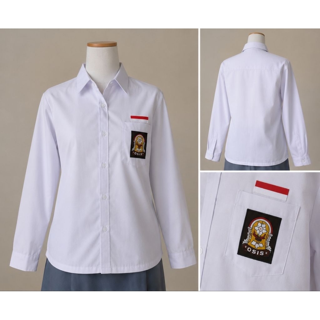 PL Seragam sekolah SMA lengan panjang