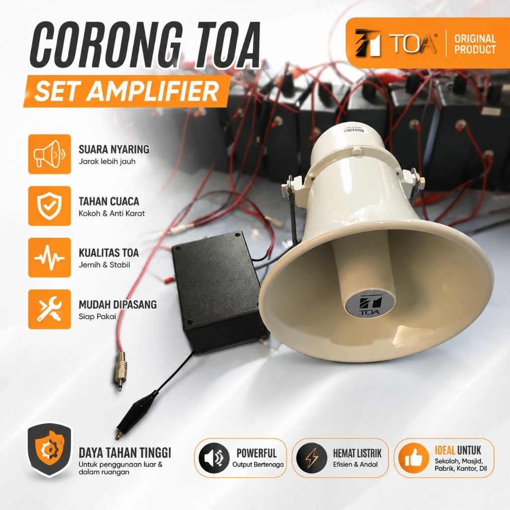 Speaker Corong Toa set Ampli