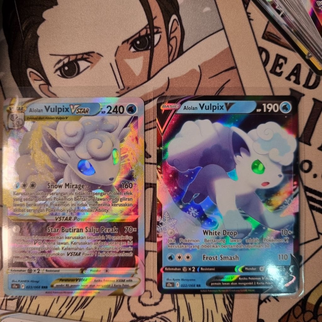Alolan Vulpix V RR & Alolan Vulpix Vstar RRR Pokemon TCG Indo