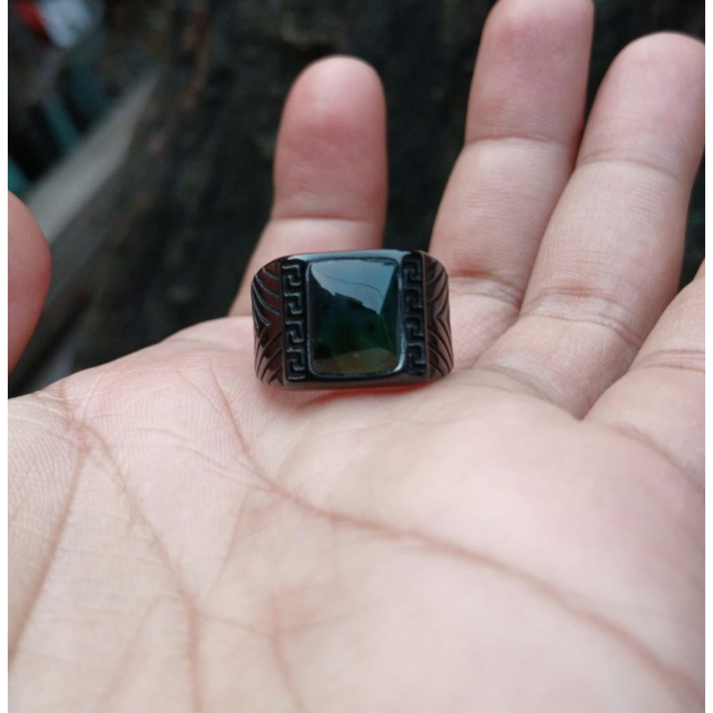 cincin bacan doko coklat kotak natural