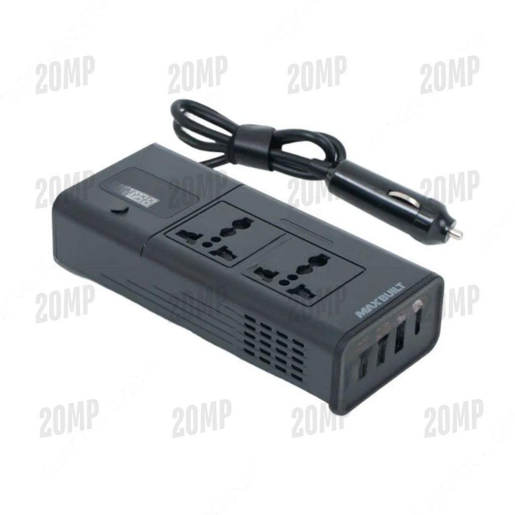 Maxbuilt Car Power Inverter 12V To 220V 200W Fast Charging POWER INVERTER 200W WITH FASTCHARGER