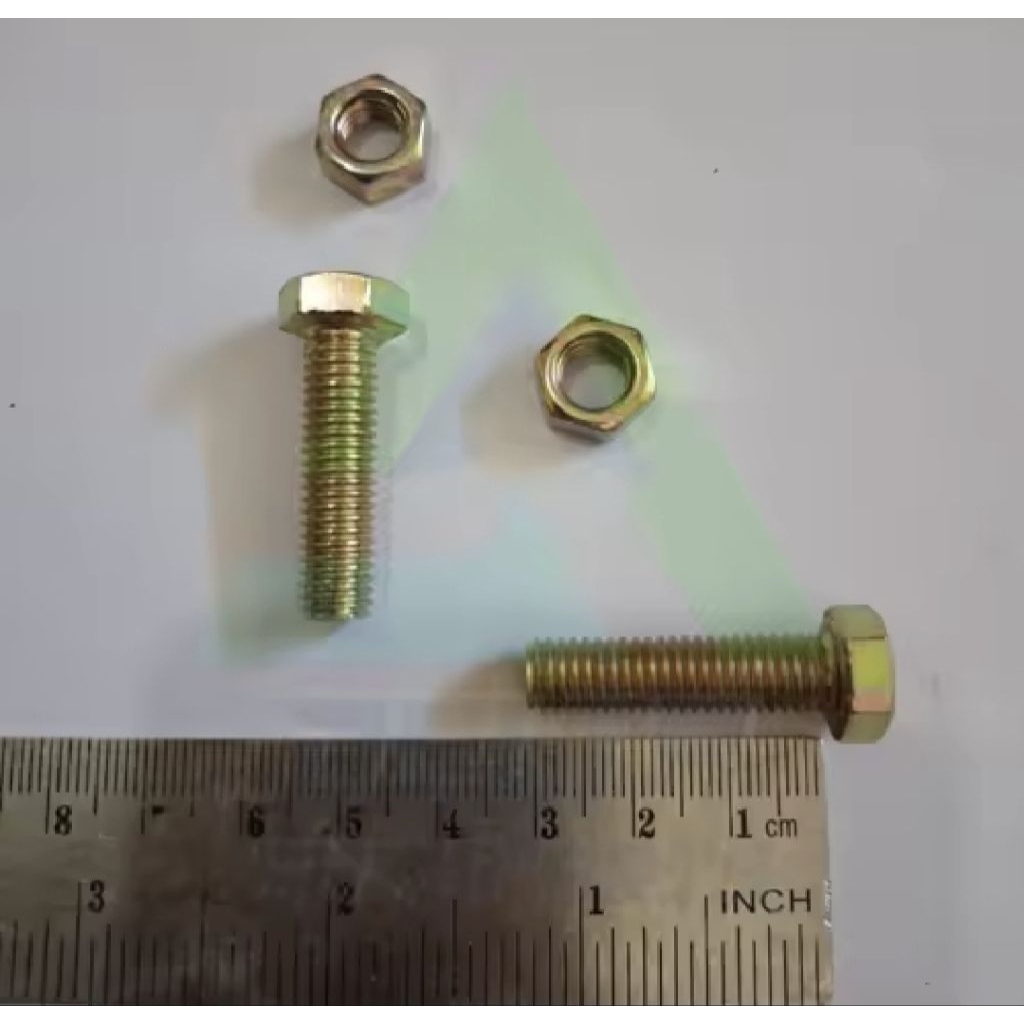 Baut Mur Kunci 12 Panjang 30 cm Paket isi 100 Set (m8×30cm)