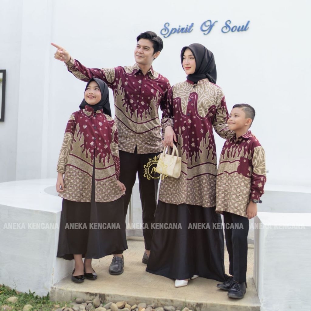 BAJU BATIK KELUARGA MODEL TERBARU BATIK COUPLE KELUARGA BAJU BATIK SERAGAM